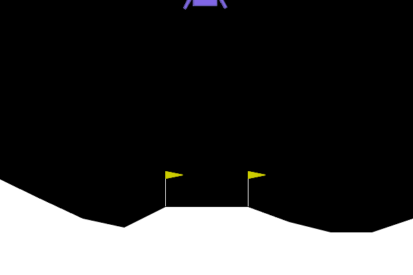 LunarLander zero controller baseline.